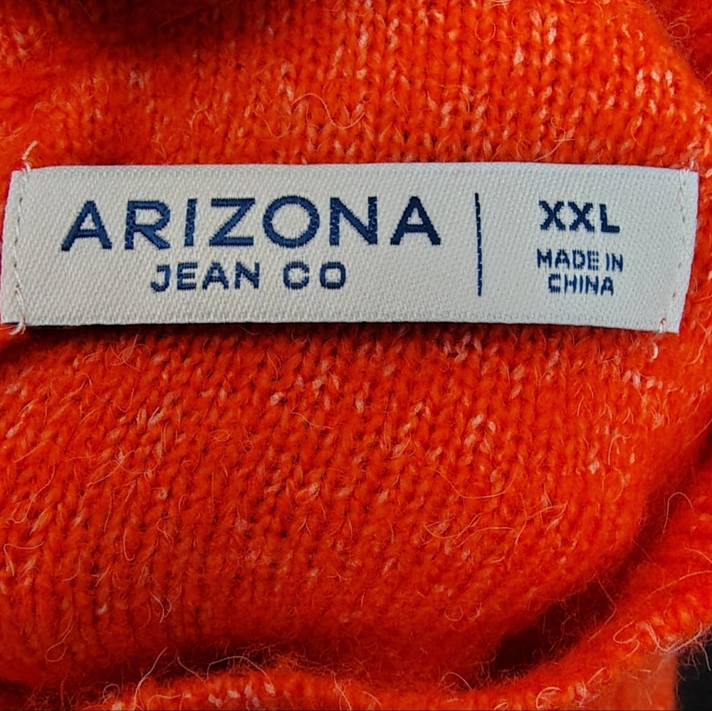 Arizona Jean Co. Outfitter Orange Cropped Sweater XXL - Picture 5 of 8